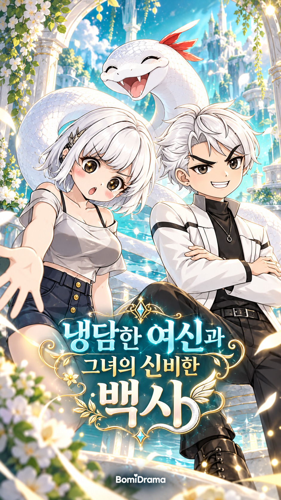 냉담한 여신과 그녀의 신비한 백사