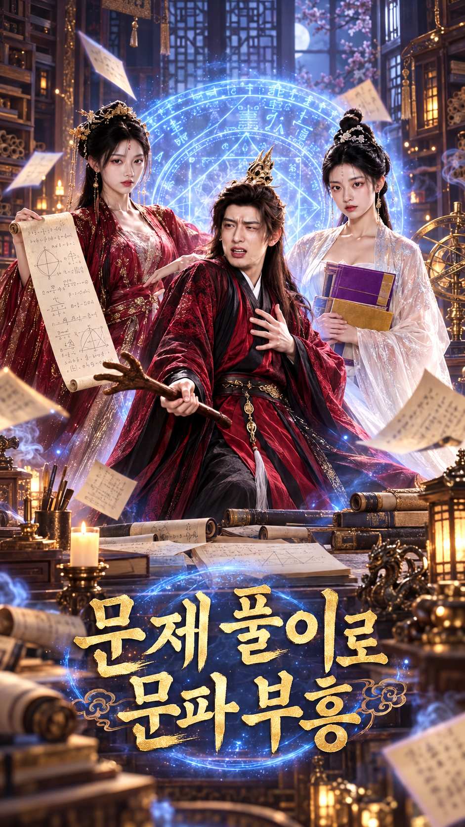 문제 풀이로 문파 부흥 포스터