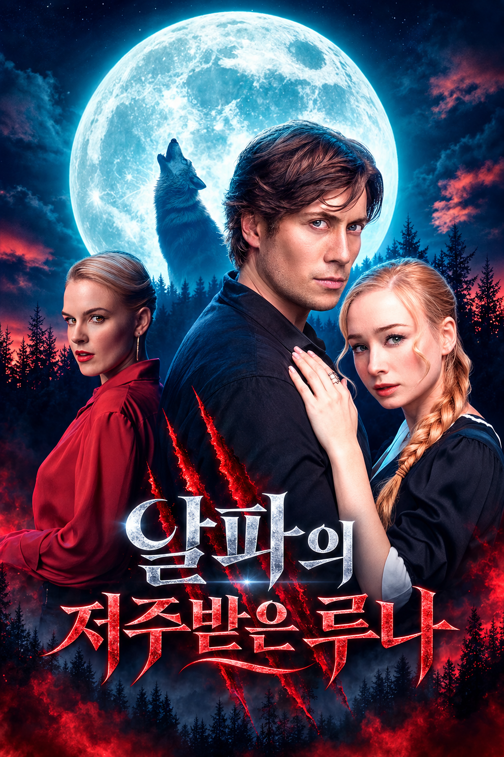 알파의 저주받은 루나 포스터