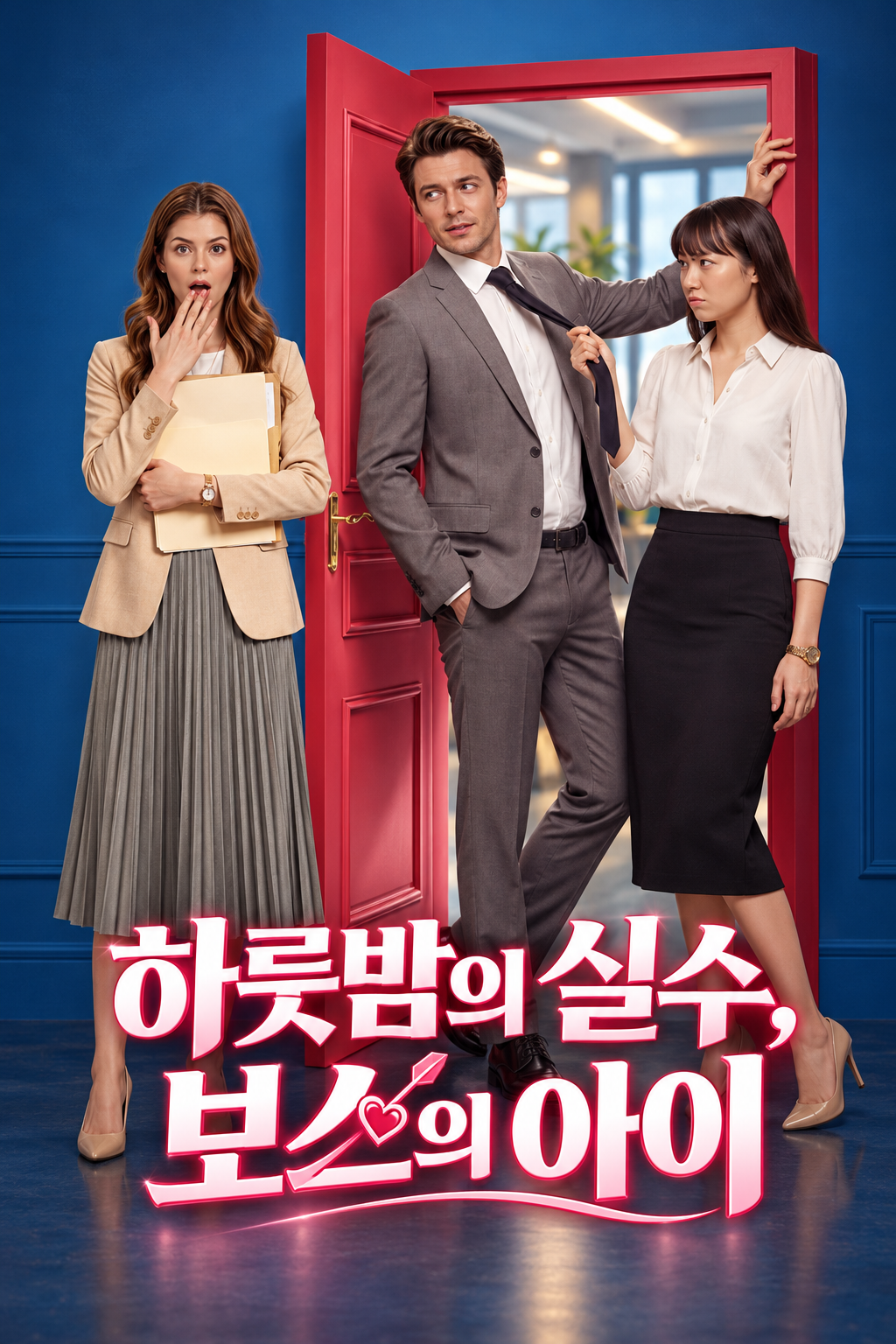 하룻밤의 실수, 보스의 아이 포스터